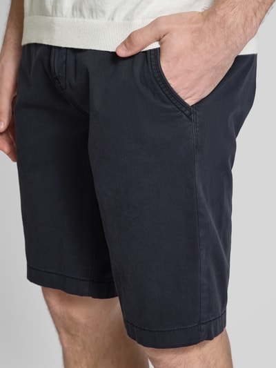 Lerros Regular fit bermuda met achterzakken Donkerblauw - 3