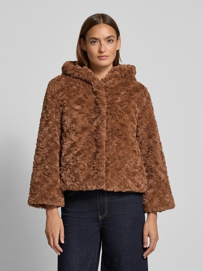monari Kurtka ze sztucznego futra z kapturem Koniakowy 4