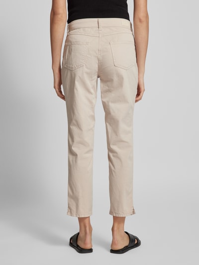 MAC Slim Fit Jeans in unifarbenem Design Modell 'MELANIE' Sand 5