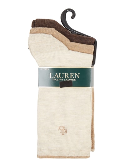 Lauren Ralph Lauren Sokken met stretch, set van 3 paar  Beige - 2