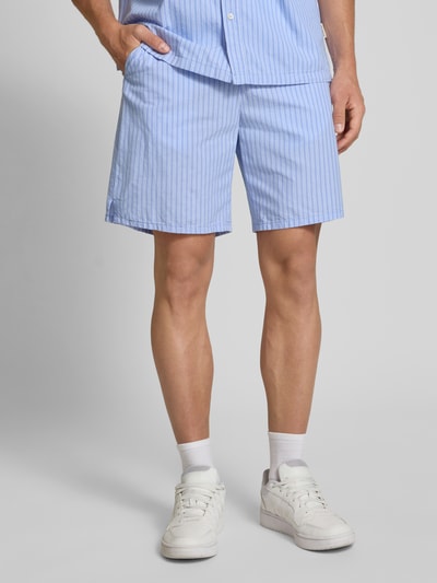 Redefined Rebel Regular Fit Shorts mit elastischem Bund Modell 'FRANCIS' Hellblau 4