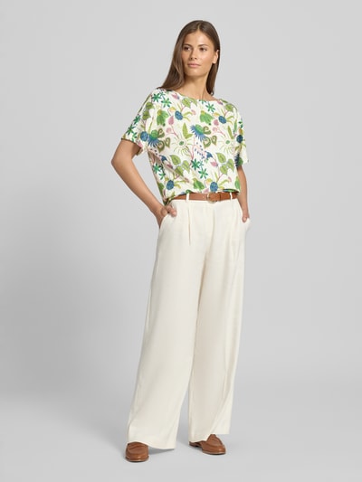 Christian Berg Woman Sweatshirt mit Rundhalsausschnitt Ecru 1