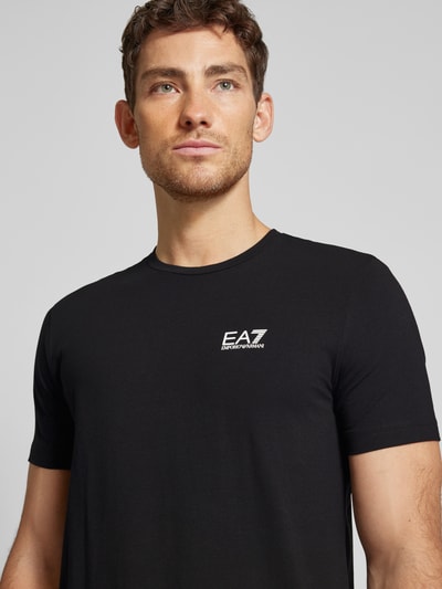 EA7 Emporio Armani T-shirt z nadrukiem z logo Czarny 3