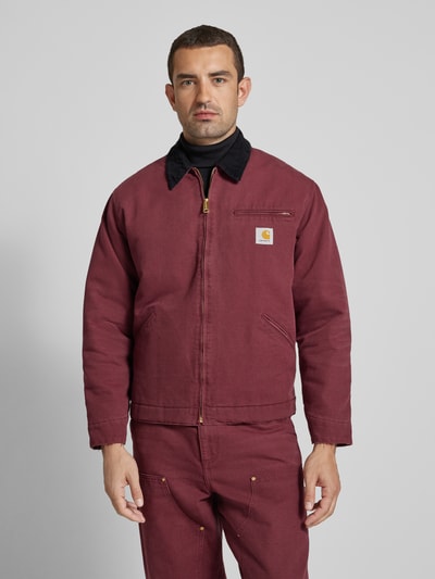 Carhartt Work In Progress Jacke mit Label-Patch Bordeaux 4