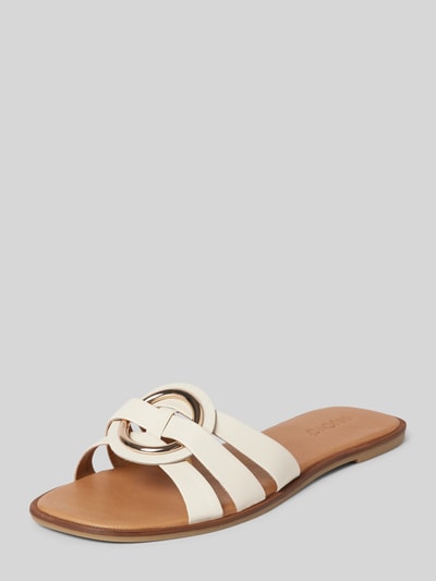 INUOVO Sandalette aus Leder mit Applikation Sand 1