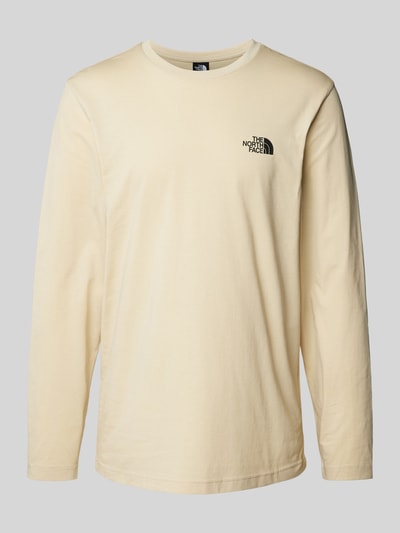 The North Face Longsleeve mit Label-Print Beige 2