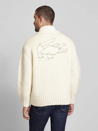 Lacoste Cardigan mit seitlichen Taschen Offwhite 5