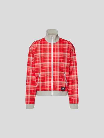 Marni Sweatjacke mit Tartan-Karo Rot 2