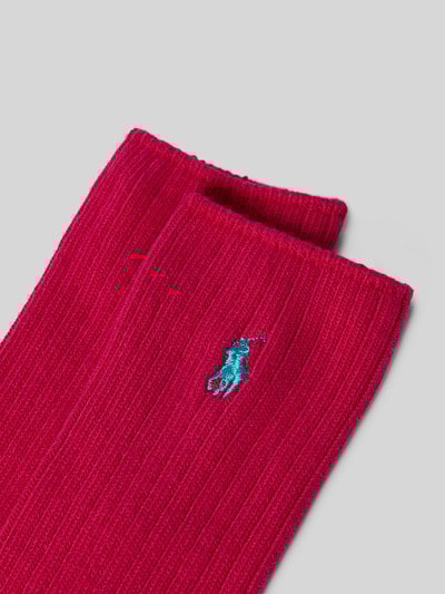 Polo Ralph Lauren Sokken met logostitching Felroze - 2