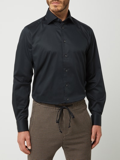 Eton Regular Fit Regular Fit Business-Hemd aus Twill Black 4