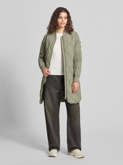 Superdry Steppjacke mit Stehkragen und Eingrifftaschen Khaki 1