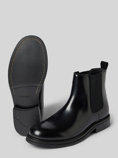 Selected Chelseas aus reinem Rindsleder Modell 'BOBBY' Black 4
