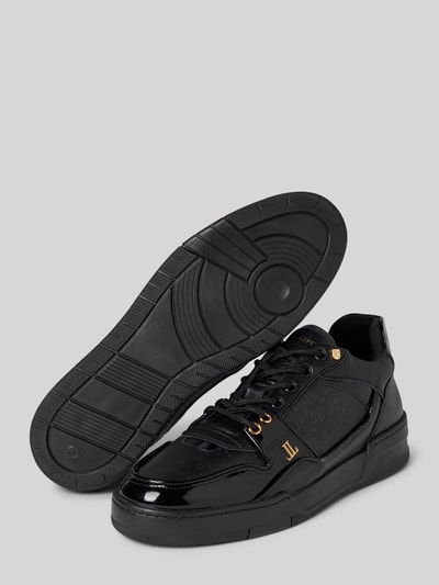 Leandro Lopes Ledersneaker mit Applikationen Modell 'Jordy' Black 4