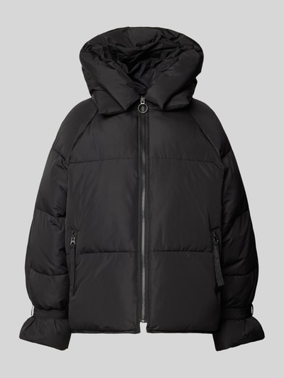 WITHBLACK Steppjacke mit Reißverschlusstaschen Black 1