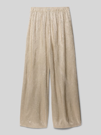Produktfoto, Wide Fit Stoffhose mit elastischem Bund van Garcia voor kinderen, structuurpatroon en glitterlook, bandwijdte 32 cm, binnenbeenlengte 64 cm, maat 140