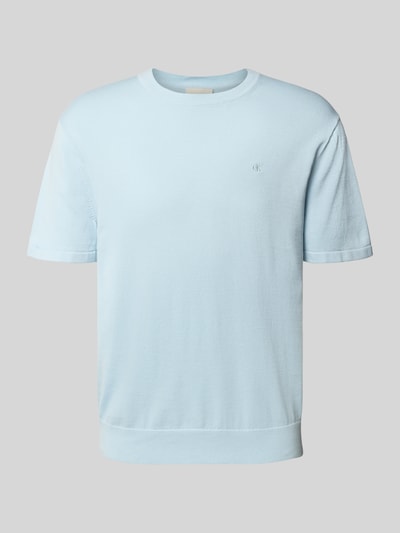 CK Calvin Klein T-Shirt mit Logo-Stitching Modell 'SUPIMA' Sky 2