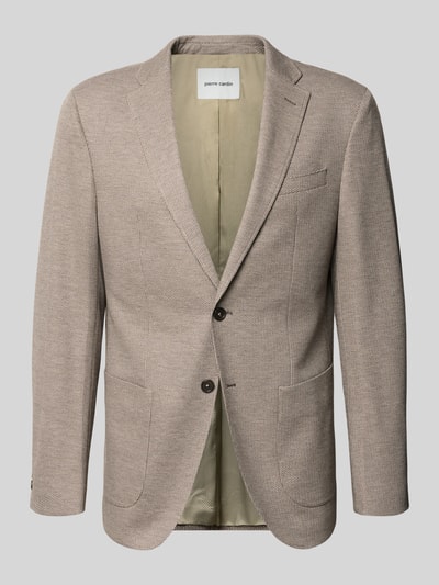 Pierre Cardin Fein strukturiertes Slim Fit 2-Knopf-Sakko Modell 'Michel' Hellbraun 2