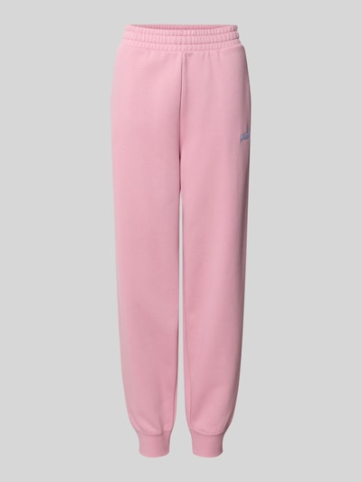 PUMA Slim fit sweatpants met labelstitching Roze - 2