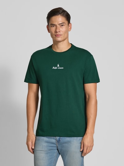 Polo Ralph Lauren T-shirt met labelstitching Donkergroen - 4