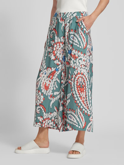 s.Oliver RED LABEL Regular Fit Culotte mit Paisley-Muster Bottle 4