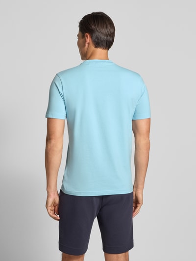 BOSS Green Regular Fit T-Shirt aus Baumwoll-Mix Modell 'TEE' Hellblau 5