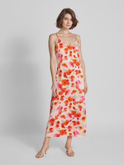 Placitiume Maxi Jurk Met Spaghettibandjes Voor Dames - Blote Rug, Dijhoge Split Bodycon Lange Jurk
