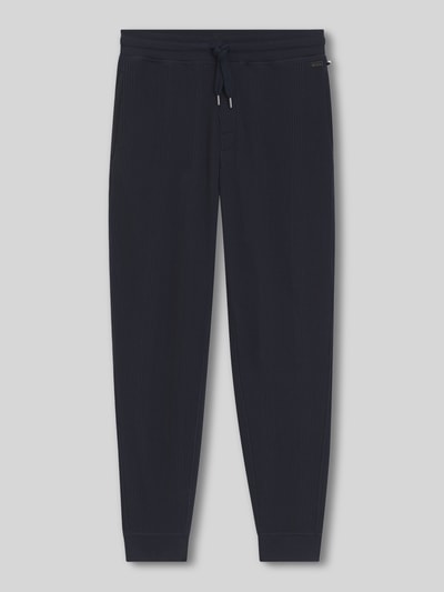 BOSS Regular Fit Sweathose aus Baumwoll-Mix Dunkelblau 2