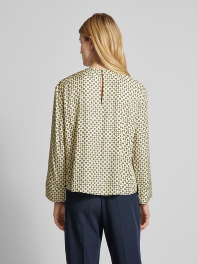 Tommy Hilfiger Blouse met ronde hals, model 'FOULARD' Lichtgeel - 5