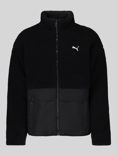 PUMA Performance Relaxed Fit Teddyjacke mit Stehkragen Black 2