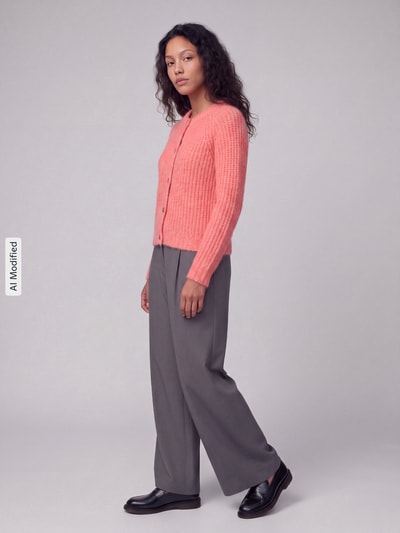 Pepe Jeans Regular Fit Strickjacke mit Woll-Anteil Modell 'ASHLEY CARDIGAN' Koralle 1