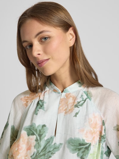 Luisa Cerano Knielange jurk met opstaande kraag Mintgroen - 3