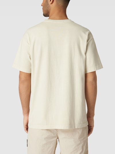 Calvin Klein Jeans T-shirt z obniżonymi ramionami model ‘MONOLOGO’ Piaskowy 5