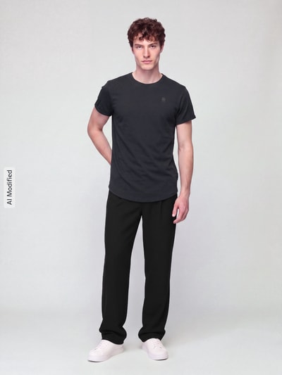 G-Star RAW Relaxed Fit T-Shirt aus reiner Baumwolle Modell 'Lash washed' Dunkelblau 1