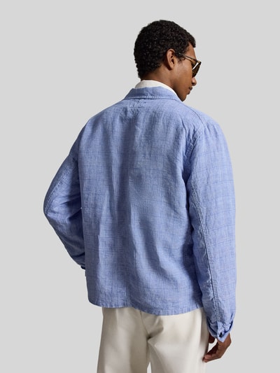 Polo Ralph Lauren Relaxed Fit Freizeithemd aus reinem Leinen mit aufgesetzten Taschen Hellblau 5