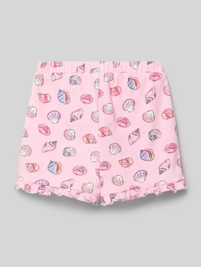 s.Oliver RED LABEL Regular fit korte jersey broek van een mix van katoen en elastaan Roze - 3