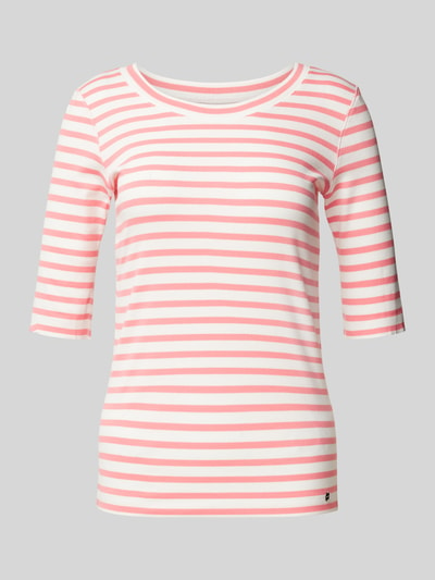 Marc Cain T-shirt met ronde hals Felroze - 2