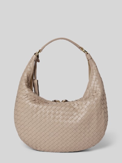 Abro Shoulder Bag mit Logo-Applikation Modell 'Nana' Taupe 4