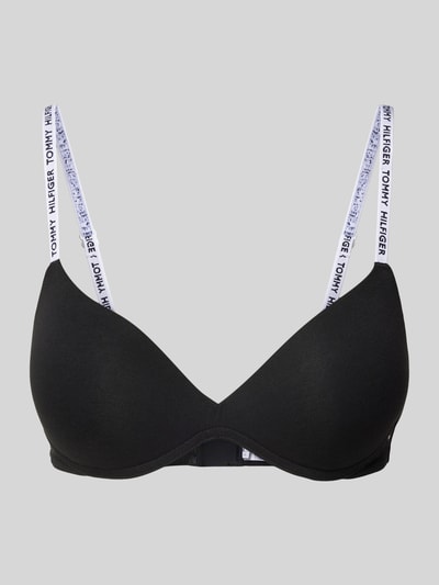 TOMMY HILFIGER Push-up-BH mit Label-Details Modell 'HERITAGE' Black 1