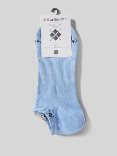 Burlington Sneakersocken mit Strukturmuster Modell 'EVERYDAY' Hellblau 3