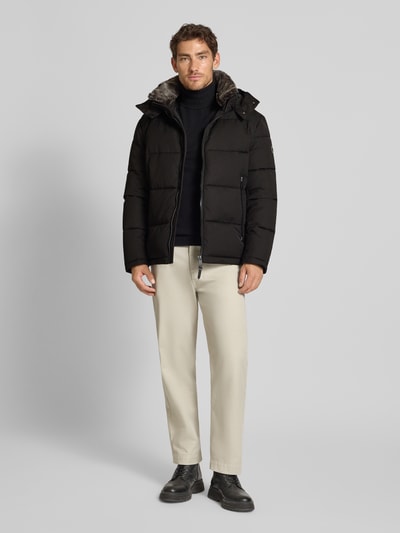 Strellson Regular Fit Steppjacke aus wasserdichtem Material Modell 'ARCOLA' Black 1