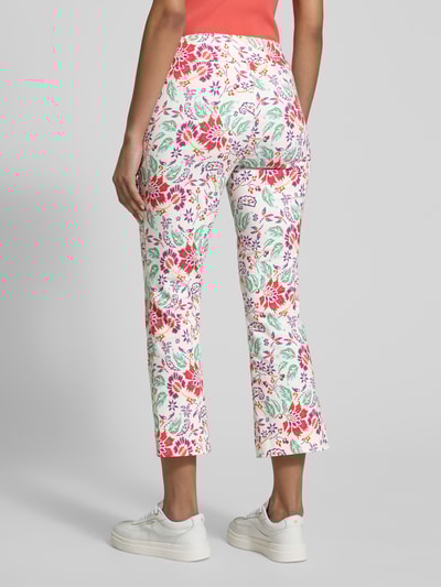 STEHMANN Slim fit stoffen broek met verkort model, model 'Ina' Felroze - 5