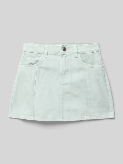 Mango Jeansrock im 5-Pocket-Design Mint 1