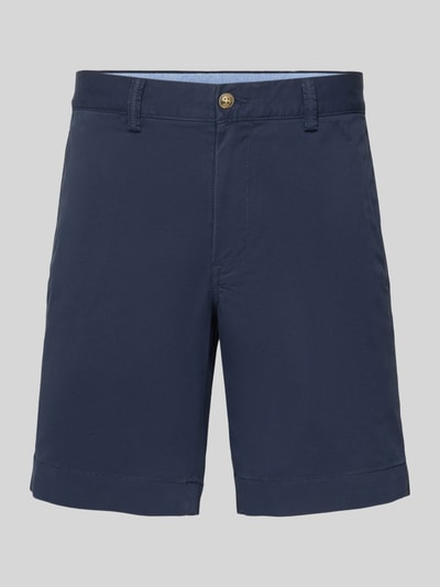 Produktfoto, Straight Fit Chinoshorts aus Baumwoll-Mix von Polo Ralph Lauren, granatowy, gładki, bawełniany materiał, logo, szlufki, kieszenie