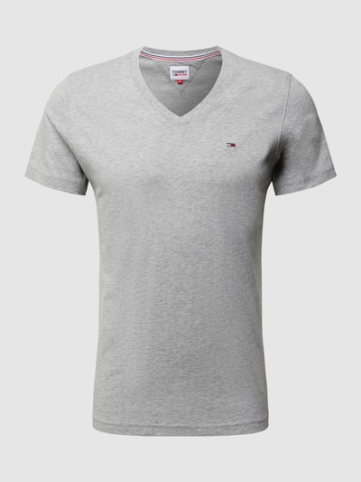 Tommy Jeans T-shirt met V-hals  Middengrijs gemêleerd - 2