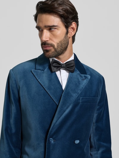 SELECTED HOMME Slim fit colbert van fluweel van biologisch katoen Marineblauw - 3