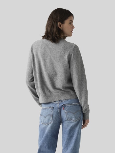 Levi's® Regular Fit Strickjacke aus Baumwoll-Mix Mittelgrau 5