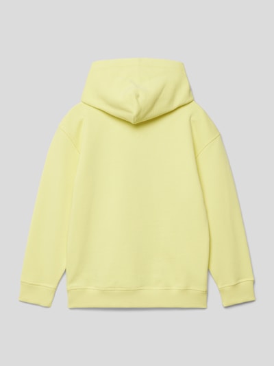 Tommy Hilfiger Teens Hoodie met labelstitching, model 'MONOGRAM' Geel - 3