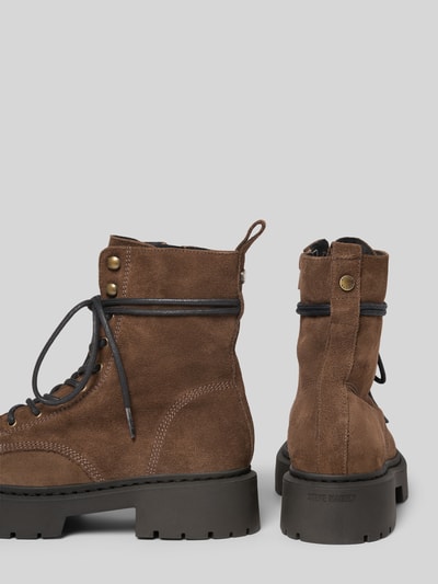 Steve Madden Schnürstiefel mit Logo-Applikation Modell 'Gusto' Dunkelbraun 2