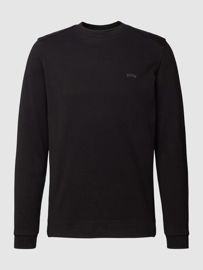 BOSS Green Sweatshirt mit Rundhalsausschnitt Modell 'Salbo Curved' Black 2