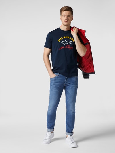 Paul & Shark T-Shirt mit Logo-Print Dunkelblau 1